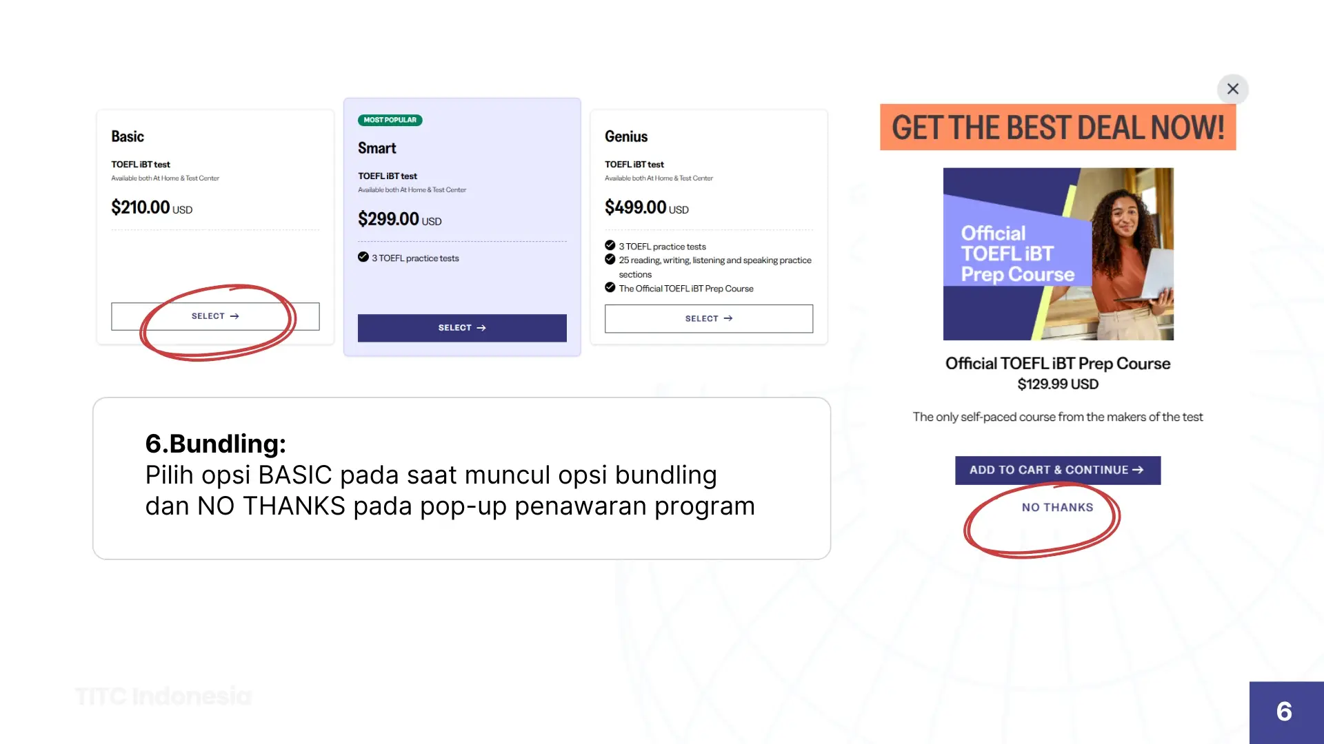 Cara mendaftar tes TOEFL IBT