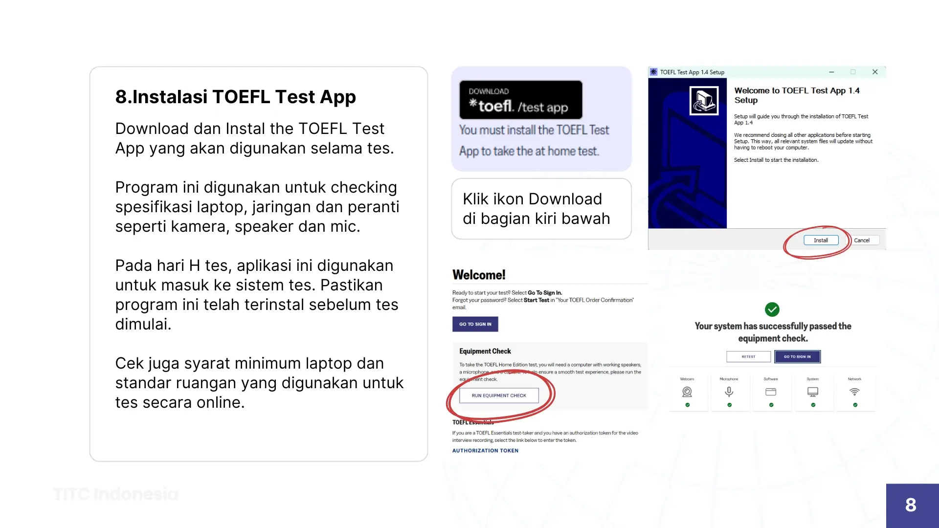 Cara mendaftar tes TOEFL IBT menggunakan voucher - TITC Indonesia