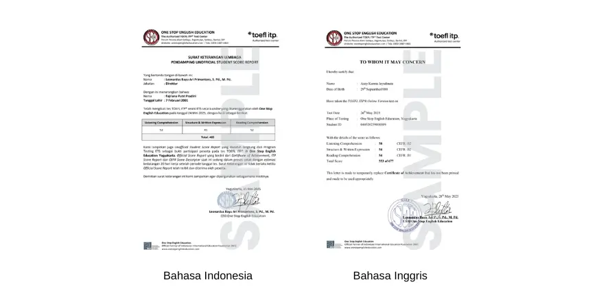 Surat Keterangan Lembaga