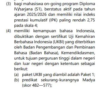 Sertifikat TOEFL ITP Untuk Beasiswa Unggulan 2025