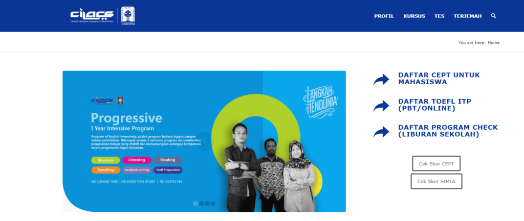 Tes TOEFL ITP Resmi ETS Online di Cillacs UII