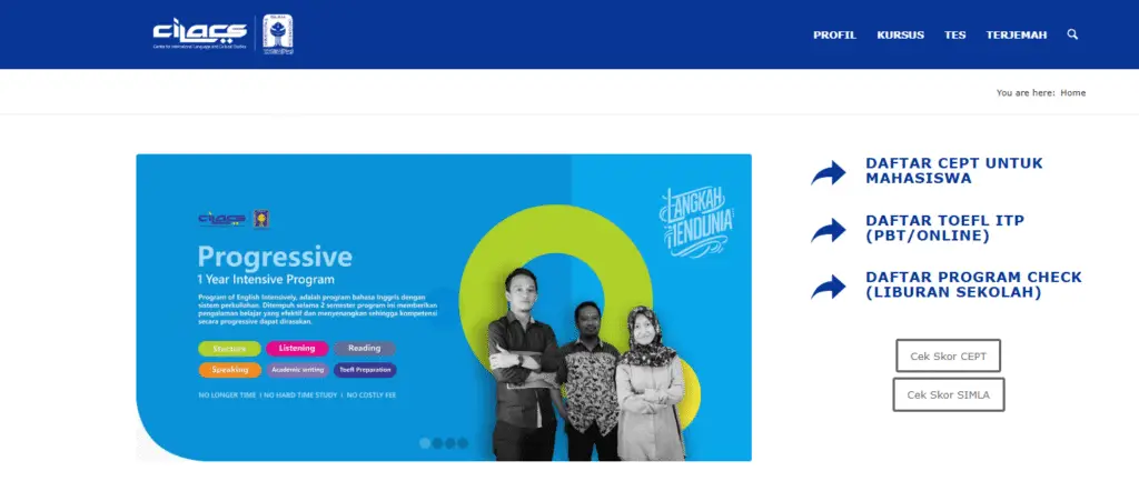 Tes TOEFL ITP Resmi ETS Online di Cillacs UII